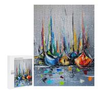 Puzzles for Teenagers 500 PCS Waiting for Sailing Jigsaws for Adults Puzzle Pattern Assembly Challenging To Complete Family Fun & Game Night 500 PCS