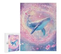 Puzzles for Teenagers 500 PCS Whale in Fantasy Galaxy Puzzles for Teenagers Difficult Challenge Train Your Brain And Hands Brainteaser Family Games 500 PCS