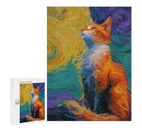 Puzzles for Teenagers 500 PCS Whimsical Fox Painting Puzzle For Teenagers Staycation Kill Time for Birthday, Chrismas Family Fun & Game Night 500 PCS