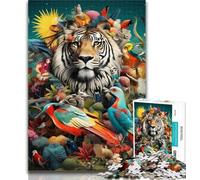 Puzzles for Teenagers African Animals Puzzles for Adults 1000 Pieces,Toys Educational Games Stress Relieving Enhance Love between Couples 26x38cm