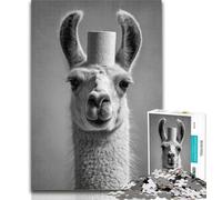 Puzzles for Teenagers Alpaca And Toilet Paper Adult Jigsaws 1000 Pieces Difficult,Challenging Game And Family Play Secret Santa Gifts 26x38cm