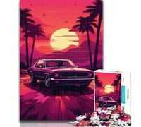 Puzzles for Teenagers Amazing Car Painting Jigsaw Puzzles for Adults 1000 Piece,Toys Educational Games Stress Relieving Unique Home Decor And Gifts 50x75cm