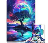 Puzzles for Teenagers Amazing Neon Fantasy Nature 1000 Piece Jigsaw Puzzles for Adults,gifts for Friends And Family for Age 14 Years Up (26x38cm)