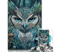 Puzzles for Teenagers Animal Owl Adult Jigsaw Puzzles 1000 Pieces,Toys Educational Games Stress Relieving Wall Decoration 26x38cm