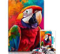 Puzzles for Teenagers Animal Parrot 1000 Pieces Jigsaw Puzzles For Teens And Adults,Toys Educational Games Stress Relieving Enhance Love between Couples (38x26cm)