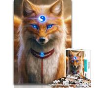 Puzzles for Teenagers Anime Fox God 1000 Piece Jigsaw Puzzles for Teenagers,Diy Modern Wall Art Unique Gift Home Decor 26x38cm