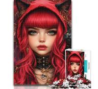 Puzzles for Teenagers Anime Girl And Cat Adult Puzzles 1000 Pieces,for Is Ideal As A Gift for The Whole Family for And 14 Years Old 50x75cm