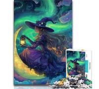 Puzzles for Teenagers Anime Witch 1000 Pieces Jigsaw Puzzle for Adults& Teens,Family Entertainment Toys Is Ideal As A Gift for The Whole Family (50x75cm)
