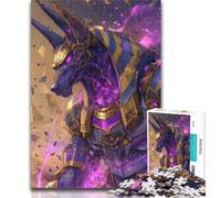 Puzzles for Teenagers Anubis The Egyptian God Puzzles for Adults 1000 Pieces,Toys Educational Games Stress Relieving Enhance Love between Couples 50x75cm