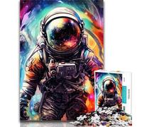 Puzzles for Teenagers Artistic Astronauts Puzzles 1000 Pieces for Teenagers,learning Educational Toys Unique Home Decor And Gifts 26x38cm