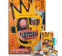 Puzzles for Teenagers Basquiat-style Robot 1000 Piece Jigsaw Puzzle for Adults And Teenagers,Secret Santa Gifts for And Age 14 26x38cm