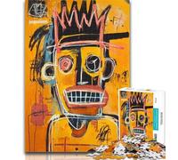 Puzzles for Teenagers Basquiat-style Robot 1000 Pieces Jigsaw Puzzle For Adults Teens,learning Educational Toys Unique Home Decor And Gifts 75x50cm