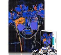 Puzzles for Teenagers Basquiat-style Skull Adult Puzzles 1000 Pieces,for Is Ideal As A Gift for The Whole Family for And 14 Years Old 26x38cm