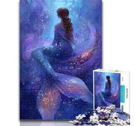 Puzzles for Teenagers Beautiful Mermaid Jigsaw Puzzles for Adults,Educational Games Home Decoration Deal As Gifts for The Whole Family 26x38cm