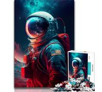 Puzzles for Teenagers Beyond The Stars Astronaut Adult Jigsaws 1000 Pieces Difficult,Decompressing Intellectual Educational Toy Secret Santa Gifts 75x50cm