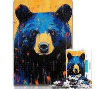 Puzzles for Teenagers Brown Bear 1000 Piece Jigsaw Puzzles for Teenagers,Fully Interlocking & Randomly Shaped Pieces 50x75cm