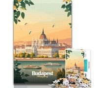 Puzzles for Teenagers Budapest Parliament Building 1000 Pieces Jigsaw Puzzle for Adults& Teens,Stress Reliever Staycation Kill Time Funny Gift 26x38cm