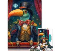 Puzzles for Teenagers Circus Toucan 1000 Piece Jigsaw Puzzles for Teenagers,is Ideal As A Gift for The Whole Family Suitable for And 14 50x75cm