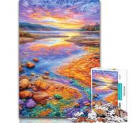 Puzzles for Teenagers Colored Pebbles 1000 Pieces Jigsaw Puzzles for Adults And Teens,Wall Decoration Unique Birthday And Xmas Gifts Suitable for And 14 26x38cm