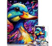 Puzzles for Teenagers Colorful Art Ducks 1000 Piece Jigsaw Puzzle for Adults Teens,Toys Educational Games Stress Relieving Artists Collection, Fine Art (50x75cm)