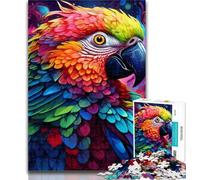 Puzzles for Teenagers Colorful Art Parrot 1000 Pieces Jigsaw Puzzles For Teens And Adults,Toys Educational Games Stress Relieving Enhance Love between Couples 75x50cm
