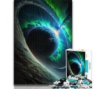 Puzzles for Teenagers Colourful Fantasy Cosmic Black Hole Puzzles for Adults 1000 Pieces,Toys Educational Games Stress Relieving Enhance Love between Couples 50x75cm