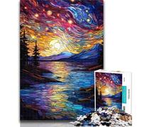 Puzzles for Teenagers Colourful Summer Evening Sunset Jigsaw Puzzles for Adults,Challenging Game Toys for Is Ideal As A Gift for The Whole Family 26x38cm