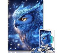 Puzzles for Teenagers Cosmic Owl Adult Jigsaw Puzzles 1000 Pieces,Family Game Stress Reliever Difficult Challenge Secret Santa Gifts (26x38cm)
