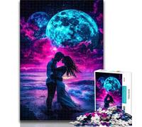 Puzzles for Teenagers Couple Under The Moon 1000 Pieces Jigsaw Puzzle For Adults Teens,gifts for Friends And Family for for Age 14 26x38cm