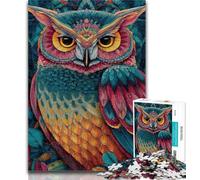 Puzzles for Teenagers Cute Little Owl Jigsaw Puzzles for Adults 1000 Piece,Family Game Birthday Gifts.Challenge High Difficulty 50x75cm