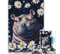 Puzzles for Teenagers Daisy And Hippo Adult Jigsaw Puzzles 1000 Pieces,Family Game Stress Reliever Difficult Challenge Secret Santa Gifts 50x75cm