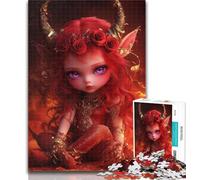 Puzzles for Teenagers Devil Little Dragon Girl 1000 Piece Jigsaw Puzzles for Teenagers,is Ideal As A Gift for The Whole Family Suitable for And 14 50x75cm