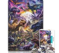 Puzzles for Teenagers Dinosaur Tyrannosaurus 1000 Piece Jigsaw Puzzles for Adults & Teens,Educational Games Home Decoration Deal As Gifts for The Whole Family (26x38cm)