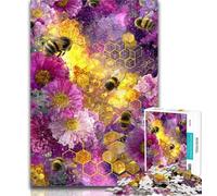 Puzzles for Teenagers Dream Bee Adult Jigsaws 1000 Pieces Difficult,Challenging Game And Family Play Secret Santa Gifts 50x75cm