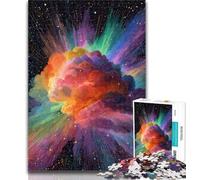 Puzzles for Teenagers Explosion Cloud Jigsaw Puzzles for Teenagers 1000,Stress Reliever Difficult Challenge Enhance Love between Couples 26x38cm
