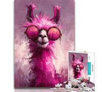 Puzzles for Teenagers Fantasy Alpaca Adult Jigsaws 1000 Pieces Difficult,Challenging Game And Family Play Secret Santa Gifts 26x38cm