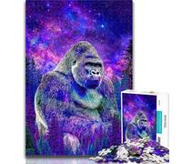 Puzzles for Teenagers Fantasy Chimpanzee Jigsaw Puzzles for Adults 1000 Piece,Family Game Birthday Gifts.Challenge High Difficulty 50x75cm