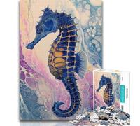 Puzzles for Teenagers Fantasy Seahorse Puzzles 1000 Pieces for Adults,Artistic Wall Decor & Birthday Gift Idea for Friends, Home Office 50x75cm