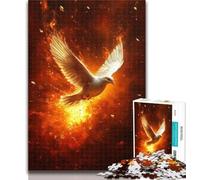 Puzzles for Teenagers Flame Dove 1000 Pieces Jigsaw Puzzles for Adults And Teens,for Home Decoration for Age 14 Years Up 50x75cm