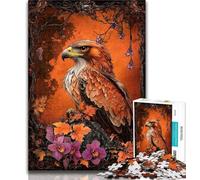 Puzzles for Teenagers Flower Eagle 1000 Pieces Jigsaw Puzzle For Adults Teens,gifts for Friends And Family for for Age 14 26x38cm