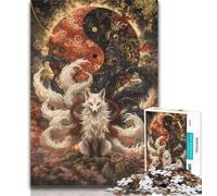 Puzzles for Teenagers Fox God Puzzles for Teenagers 1000 Pieces,Toys Educational Games Stress Relieving Unique Home Decor And Gifts 26x38cm