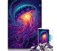Puzzles for Teenagers Galaxy Jellyfish Adult Jigsaws 1000 Pieces Difficult,Challenging Game And Family Play Secret Santa Gifts 50x75cm