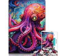 Puzzles for Teenagers Galaxy Octopus 1000 Piece Jigsaw Puzzles for Adults,gifts for Friends And Family for Age 14 Years Up 26x38cm