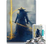Puzzles for Teenagers Golden Samurai Ninja 1000 Pieces Jigsaw Puzzles for Adults And Teens,for Home Decoration for Age 14 Years Up 50x75cm