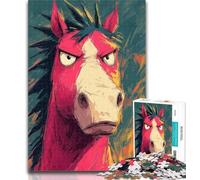 Puzzles for Teenagers Horse Art Puzzles for Adults 1000 Pieces,Birthday Present, Gifts, Wall Art for And Age 14 Years Up 50x75cm