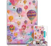 Puzzles for Teenagers Hot Air Balloon Jigsaw Puzzles for Adults,Challenging Game Toys for Is Ideal As A Gift for The Whole Family 50x75cm