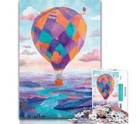 Puzzles for Teenagers Hot Air Balloon Puzzles 1000 Pieces for Adults,Artistic Wall Decor & Birthday Gift Idea for Friends, Home Office 50x75cm