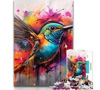 Puzzles for Teenagers Hyena Graffiti Jigsaw Puzzle 1000 Pieces for Adults,Family Game Stress Reliever Difficult Challenge Great Gifts And Toys 75x50cm