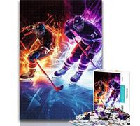 Puzzles for Teenagers Ice Hockey 1000 Pieces Jigsaw Puzzles for Adults And Teens,for Home Decoration for Age 14 Years Up 50x75cm