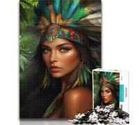 Puzzles for Teenagers Indian Princess 1000 Pieces Jigsaw Puzzles for Adults And Teens,for Home Decoration for Age 14 Years Up 26x38cm
